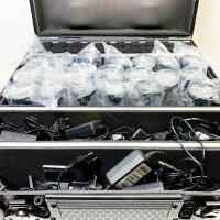 Maky 20x 10 W Pinspot IR, LED Spotlicht, warmweiß, ideal für Events, kompakt, energieeffizient, Fernbedienung.