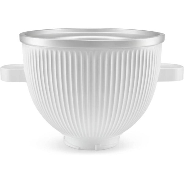 KitchenAid 5KSMICM Speiseeismaschinen-Zubehör, Eisbereiter 1,9 L, inkl. Rezepte für Eis & Sorbet, vielseitig und einfach zu nutzen.