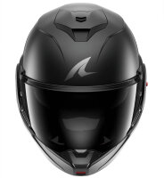 SHARK OXO DARK SHADOW Modular Helmet, Matte Black, Titanium A08, Size M, Removable Inner Lining, Integrated Sun Visor.