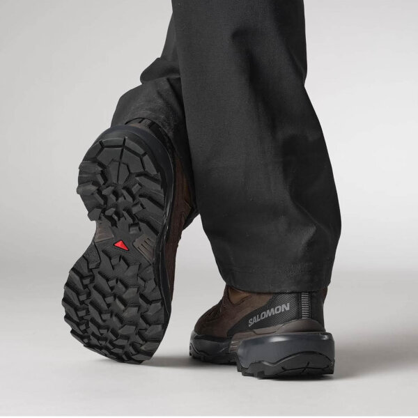 Salomon Herren X Ultra 360 Mid GTX, Wanderschuh, wasserdicht, Leder, Größe 42, braun, optimal für Trails.