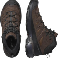 Salomon Herren X Ultra 360 Mid GTX, Wanderschuh, wasserdicht, Leder, Größe 42, braun, optimal für Trails.