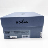 Hogan Interactive H Forata, HXW00N00E30KLAB001, Womens Sneakers, Leather, White, Icon Design, Size 37 1/2.