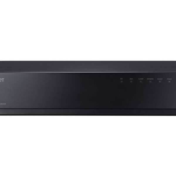 Hanwha Digital Video Recorder HRX-1635, 8MP, 16 Kanal, 128Mbps, 8 SATA, Pentabrid DVR, vielseitige Überwachungslösung.