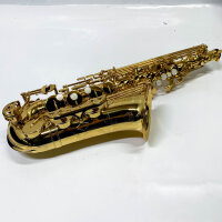 Yamaha YAS-480 Altsaxophon, Zwischensaxophon, gold lackiert, hervorragender Klang, ergonomisches Design, ideal für Anfänger und Fortgeschrittene.