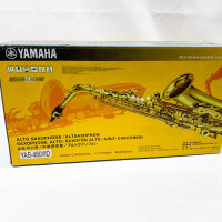 Yamaha YAS-480 Altsaxophon, Zwischensaxophon, gold lackiert, hervorragender Klang, ergonomisches Design, ideal für Anfänger und Fortgeschrittene.