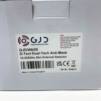 GJD369/25 D-Tect, outdoor detector, Dual-Tech, anti-mask...