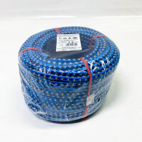 MAGMA Bungee-Seil 8mm, 50m, elastisches Gummiseil für Schwimmbadabdeckungen, Angeln, Segeln, Camping, blau.