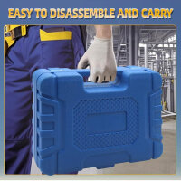 TU-21 Zylinder Leck Tester, Kfz-Kit, Kompressionstester, Doppelmanometer, 0-100PSI, Druckprüfung & Leckrate Test.