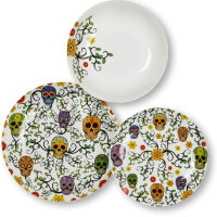 Excelsa Calavera Tellerservice, 18 Teile, Porzellan,...