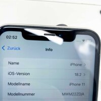 Apple iPhone 11, 128GB, White, Battery 100%, Apple Warranty: Expired, including original packaging, without accessories