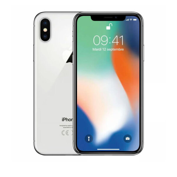 Apple iPhone X, 64GB, White, Battery 69% (1620 cycles), Apple Warranty: Expired, No accessories