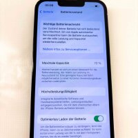 Apple iPhone 13, 128GB, Mitternacht, Akku 73%, Apple Garantie: Abgelaufen, Ohne Zubehör