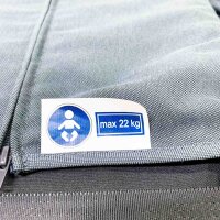 Maxi Cosi Adorra Buggy, seat unit up to 22KG, compact, maneuverable, with adapter for easy use.