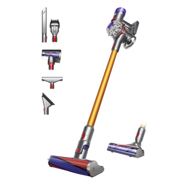 Dyson V8 Absolute, kabelloser Staubsauger, leistungsstark, vielseitig, HEPA-Filter, bis zu 40 Min. Laufzeit, leicht und handlich.