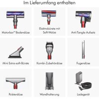 Dyson V8 Absolute, kabelloser Staubsauger, leistungsstark, vielseitig, HEPA-Filter, bis zu 40 Min. Laufzeit, leicht und handlich.