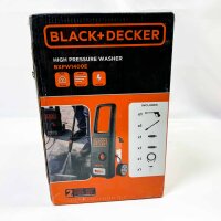 BLACK+DECKER BXPW1400E High-pressure cleaner, 1400 W, 110 bar, 390 l/h, compact, powerful, ideal for cleaning.