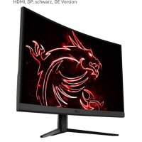 MSI Optix G32C4, 32" FHD Gaming Monitor, VA Panel, 165 Hz, 1 ms, FreeSync, HDMI, DP, schwarz, DE Version