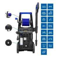 AR Blue Clean e-2DUALSPEED D High-pressure cleaner, 2200 W, 160 bar, 460 l/h, Dual Speed ​​System, pipe cleaning probe, patio cleaner.