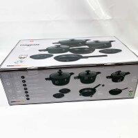 Berlinger Haus BH-8197, 10-piece cookware set, matte black, titanium surface, durable and elegant design.