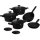 Berlinger Haus BH-8197, 10-piece cookware set, matte black, titanium surface, durable and elegant design.