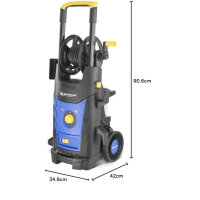 MICHELIN MPX25EHDSP Hochdruckreiniger, 2500 W, 170 bar, 500 l/h, Double Speed System, inkl. Patio Cleaner Deluxe & feste Bürste.