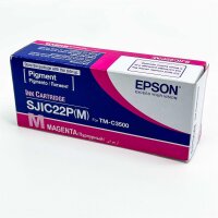 Epson Tinte SJIC22P(M), für TM-C3500, magenta, hohe Farbbrillanz, optimierte Druckqualität, langlebige Tinte.