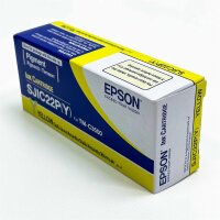 EPSON SJIC22P(Y): Tintenpatrone, für Epson ColorWorks TM-C3500, Gelb, hohe Druckqualität, langlebig, einfache Installation.