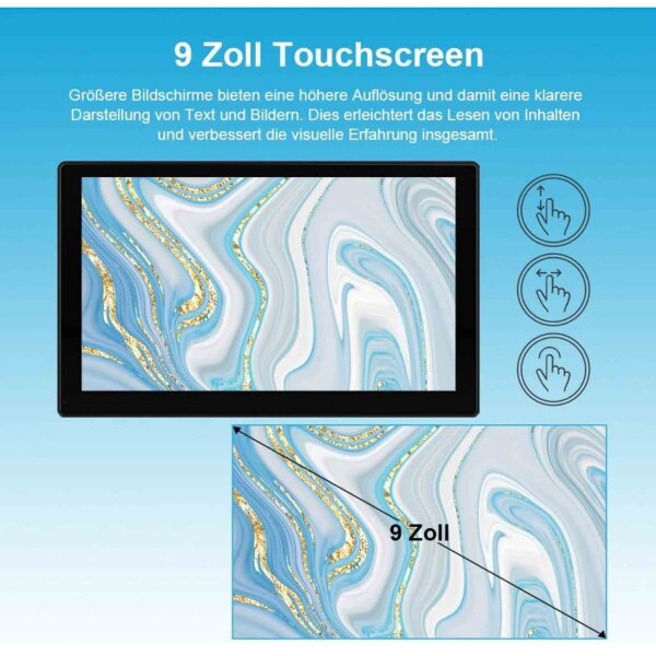 AWESAFE Wireless CarPlay, 9 inch, Digital Media Receiver, Touchscreen, Bluetooth, GPS, Mirrorlink, for cars and trucks.