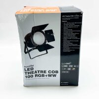 EUROLITE LED Theatre COB 100 RGB+WW, LED Scheinwerfer, RGB und warmweiß, kompakte Bauweise, hohe Lichtausbeute, vielseitig einsetzbar.