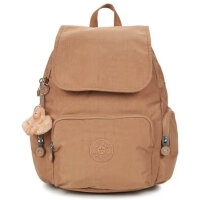 Kipling Basic Rucksack, Cookie Beige, Damen, leichter Stoff, verstellbare Träger, geräumiges Hauptfach, praktische Vordertasche.