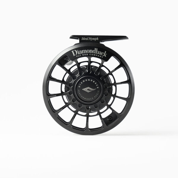 Diamondback Ideal Nymph Reel, fly rod, lightweight, precise brakes, ideal for nymph fishing, compact design.