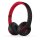 Beats Solo3 On-Ear Headphones, wireless, black/red, high sound quality, long battery life, integrated microphone.