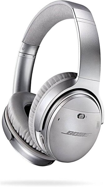 Bose QuietComfort 35 II, Wireless Noise-Cancelling Headphones, Over-Ear, Bluetooth, Microphone, Alexa, Silver