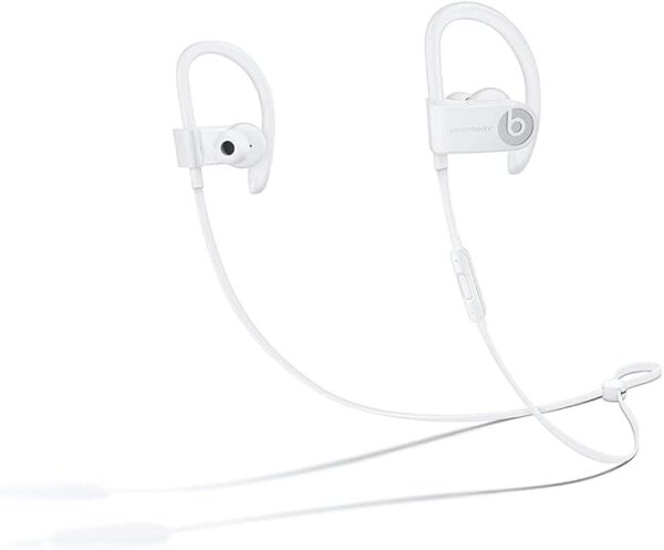 Beats Powerbeats3, Wireless Earbuds, White, sporty, sweat-resistant, long battery life, optimal wearing comfort.