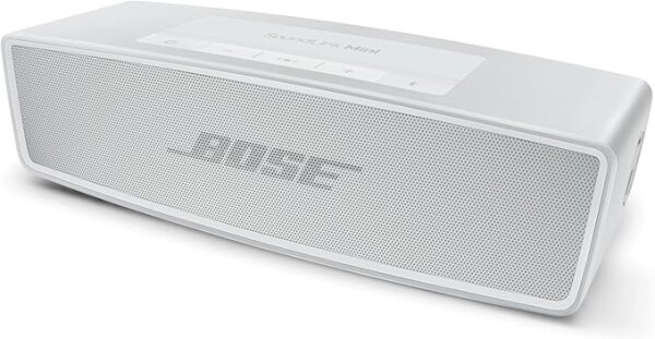 Bose SoundLink Mini II, Bluetooth Lautsprecher, Special Edition, Silber, kompakt, kraftvoller Klang, tragbar, lange Akkulaufzeit.