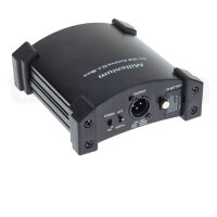 Di-Box Active: Millennium DI-33, aktiver DI-Box, hohe Klangqualität, robustes Gehäuse, ideal für Live-Performances.