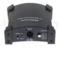 Di-Box Active: Millennium DI-33, aktiver DI-Box, hohe Klangqualität, robustes Gehäuse, ideal für Live-Performances.