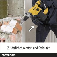 POWER plus, POWX1199, Bohrhammer, 1500W, inkl. 17 Zubehörteilen, leistungsstark und vielseitig einsetzbar.