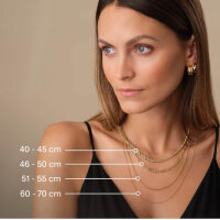 Halskette 375ER Gelbgold, 375ER Weißgold, Roségold, 42cm, elegantes Design, zeitloser Schmuck, perfekt für jeden Anlass.