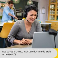 Jabra Evolve2 55, Wireless Stereo Headphones, Jabra Air Comfort Technology, Noise Cancellation, Active, Compatible – Black.