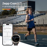 Amazfit Cheetah, Lauf-Smartwatch, GPS, Offline-Karten, Trainingsvorlage, Herzfrequenzmesser, Alexa, 2 Std. Ladezeit.