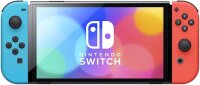 Nintendo Switch OLED, Japanische Version, Handheld-Konsole, Joy-Con (L) Neonblau / (R) Neonrot, 7" OLED-Display.