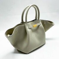 DeMellier The New York, Off-White, leather bag, grained,...