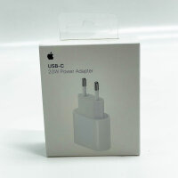 Apple 20W USB-C Power Adapter, compact, fast charging, ideal for iPhone and iPad, previous model.
