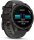 Garmin Fenix 8, 47 mm, Sportuhr, AMOLED-Display, Saphirglas, Carbongrau, DLC Titan, Silikonarmband schwarz/kieselgrau.