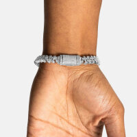 6Ice Iced Cross Pattern Bracelet, size 7, jewelry piece, sparkling design, robust material, fashionable and unique.