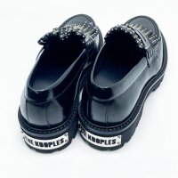THE KOOPLES, studded leather slippers, EU 38, elegant shoes with studs, fashionable and comfortable.