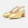 Scarosso Pumps, EU 36, Womens pumps, Elegant design made of gold-colored calfskin, ideal for special occasions.