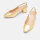 Scarosso Pumps, EU 36, Womens pumps, Elegant design made of gold-colored calfskin, ideal for special occasions.