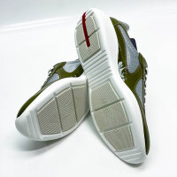 PRADA Mens Americas Cup, EU 43, Sneakers, green Linea Rossa, sporty, high-quality material, modern design.